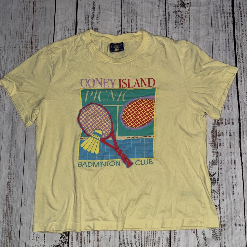 Coney Island Picnic Badminton Club Graphic T-Shirt Small